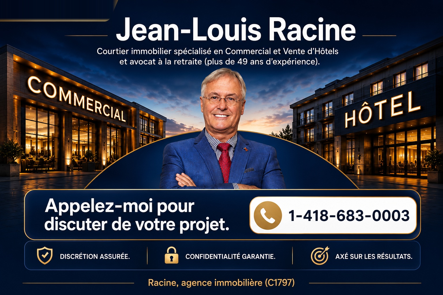 Jean-Louis Racine, courtier immobilier agréé